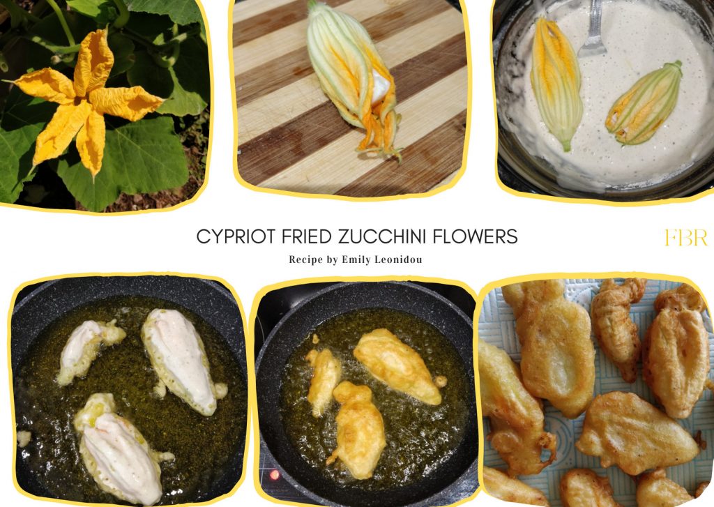 Cypriot fried zucchini flowers