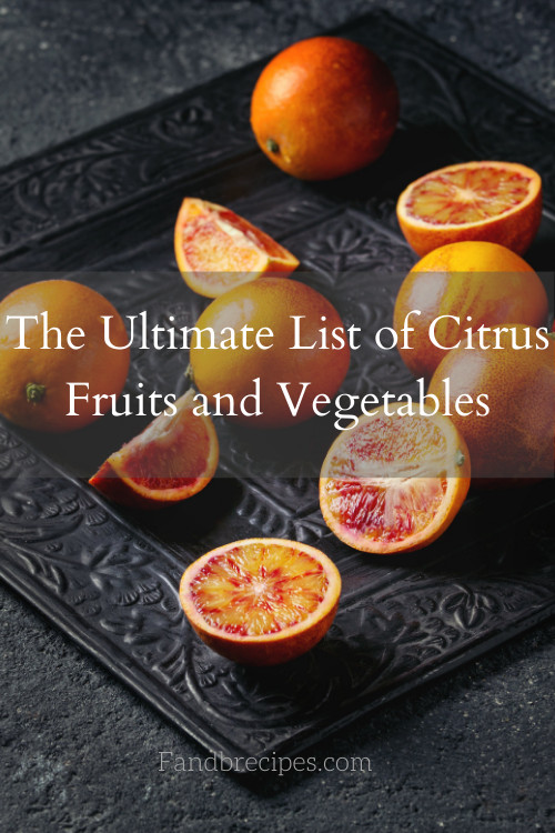 orange fruits and vegetables list