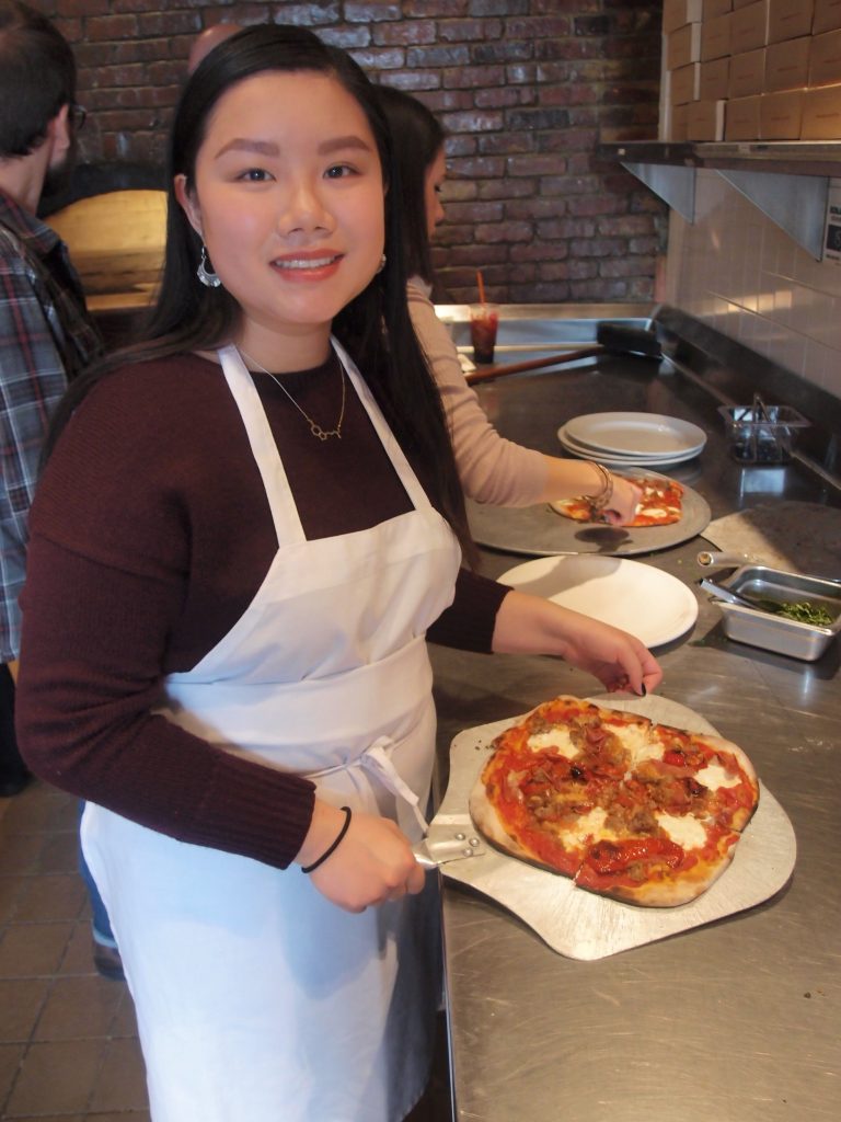 Alison Kan cooking