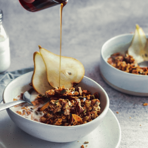 Salted Maple Pecan Crunch Granola