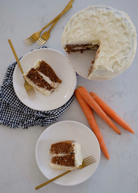 Moist Carrot Cake Recipe with Cream Cheese Frosting_
