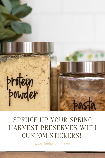 Spruce Up Your Spring Harvest Preserves With Custom Stickers! Pin