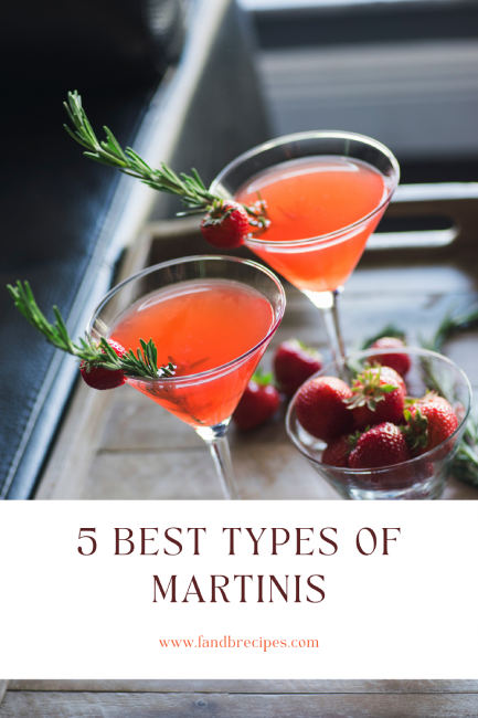 5 Best Types of Martinis Pin