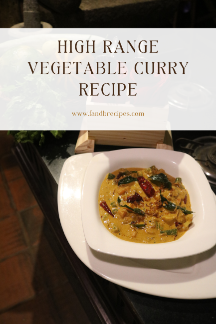 High Range Vegetable Curry Recipe