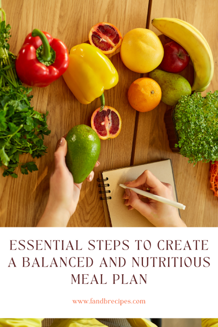 Essential Steps to Create a Balanced and Nutritious Meal Plan Pin