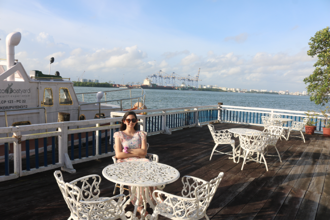 Pier Dining at Brunton Boatyard