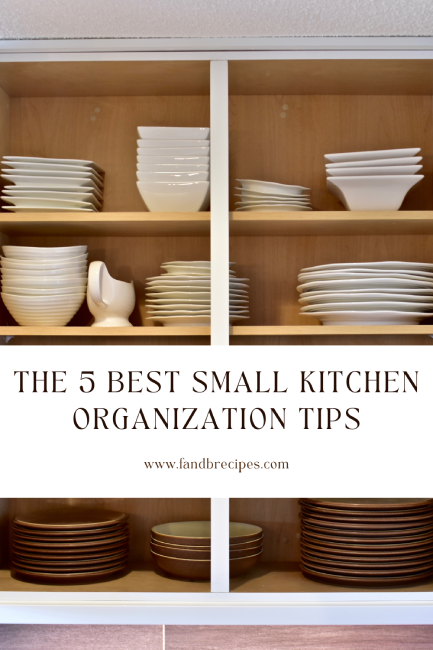 The 5 Best Small Kitchen Organization Tips Pin