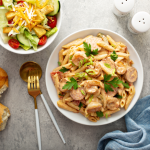 Cajun Shrimp and Sausage Penne Pasta