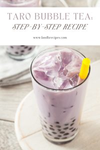 Taro Bubble Tea: Step-By-Step Recipe - F And B Recipes